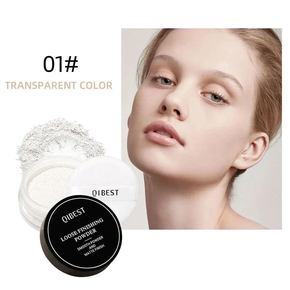Face Loose Powder Translucent Matte Pink White Setting Powder Oil-Control Cosmetics Long-Lasting Waterproof Facial Makeup Powder - M & M Global