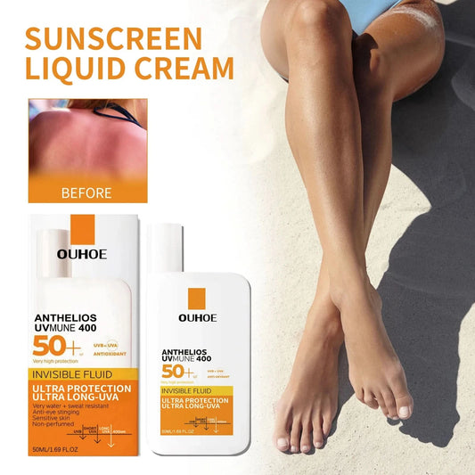 OUHOE Anti-uv Cream Protect Skin Nourishing Moisturizing Repair Damaged Skin Natural Sunscreen Lotion For Summer Beach Outdoors - M & M Global