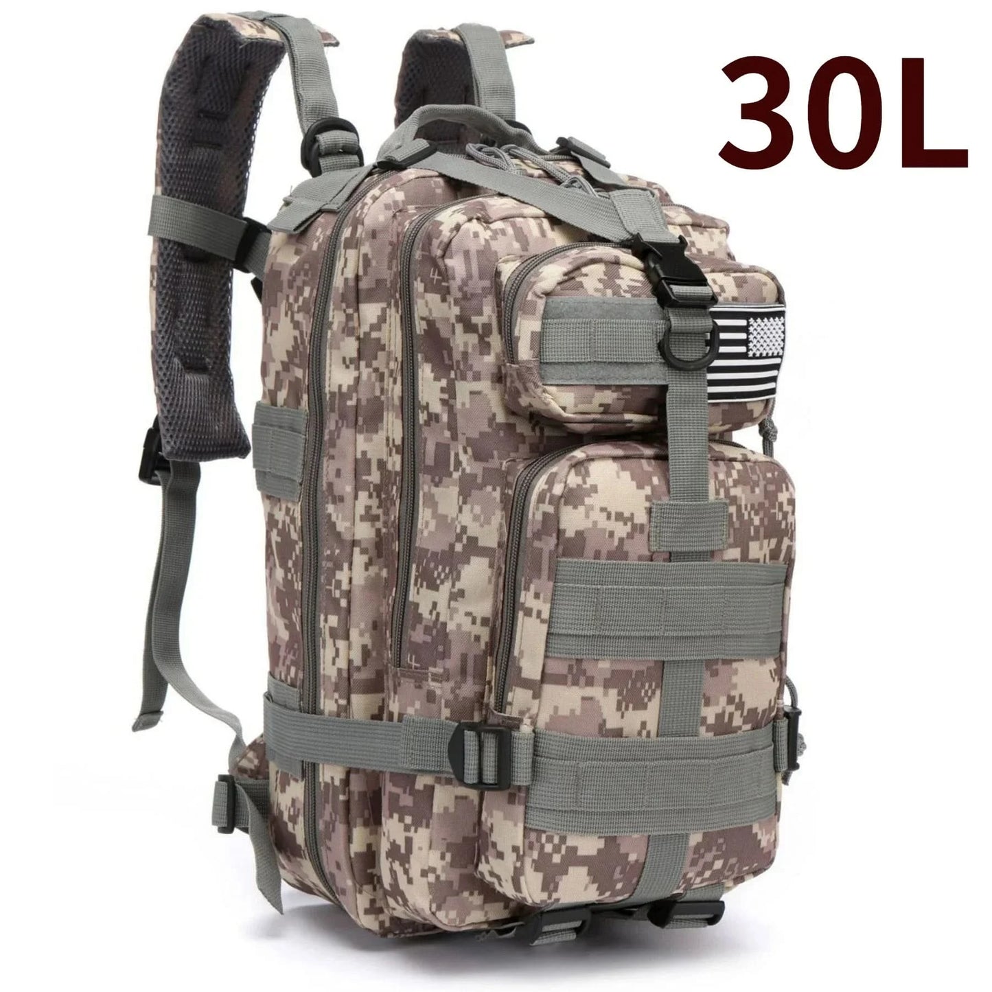 30L/50L 1000D Nylon Waterproof Trekking Fishing Hunting Bag Backpack Outdoor Rucksacks Tactical Sports Camping Hiking - M & M Global