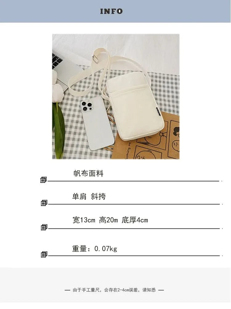 New Fashion Mobile Phone Bag Women's Messenger Bag All-match Mini Small Crossbody Bag Hanging Neck Coin Purse Vertical Handbag - M & M Global
