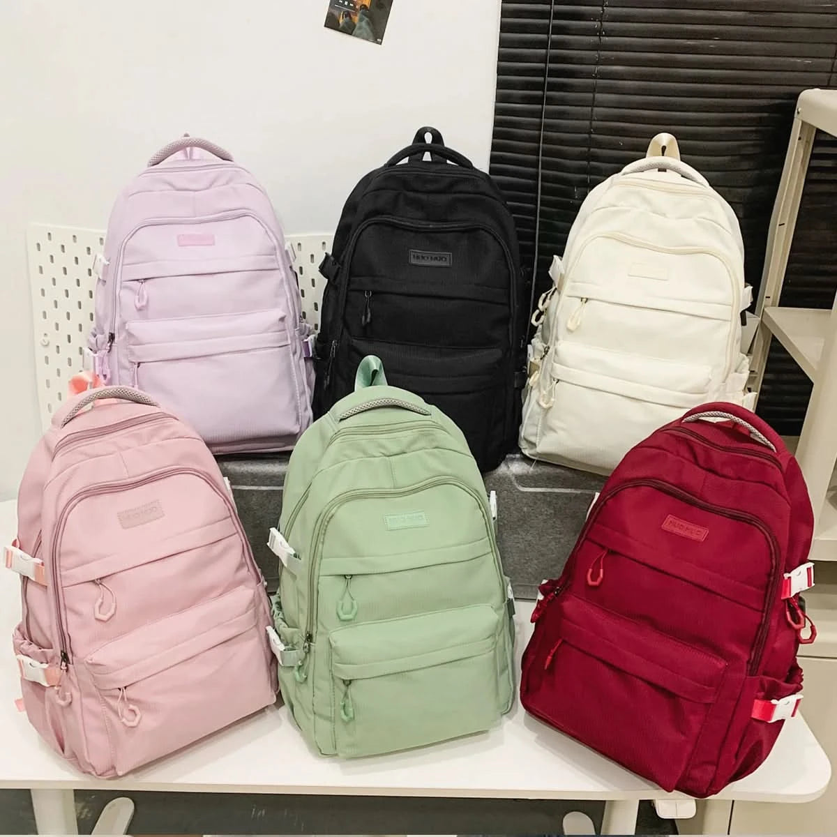 Schoolbag Unisex New Japanese Simple High School Student Junior High School Student Large-Capacity Backpack - M & M Global