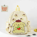 Kawaii Hello Kitty Kuromi Cinnamoroll Backpacks Cute Cartoon My Melody Pochacco Pompom Purin Anime Storage School Bag Sac A Dos - M & M Global