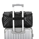 Duffle Tote Gym Fitness Bags for Woman PU Leather Handbag Travel Luggage Shoulder Sports Shoes Pocket Weekend Crossbody Bags