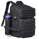 45L Tactical Military Backpack Molle Compatible 3 Compartment for men 's Hiking Bug Out Bag With Bottle Holder - M & M Global