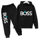 Spring Autumn Boys Girls Casual Fashion Print Pullover Long Sleeve Hoodie Tops+Pants Tracksuit 4-14 Years Children's Clothes - M & M Global
