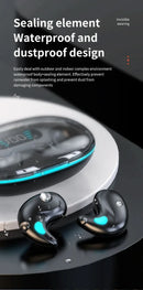 Sleep Wireless Earphone TWS Bluetooth 5.3 Headphones Hidden Earbuds IPX5 Waterproof Noise Reduction Sports Headset - M & M Global