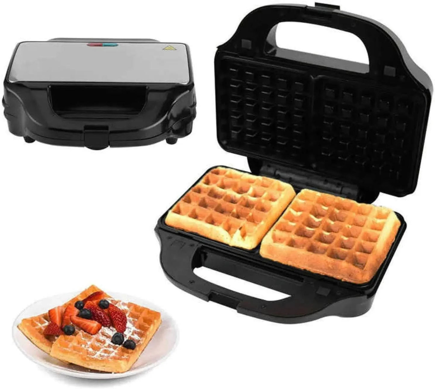 Sandwich Maker，Sandwich Maker ， 900W 3In 1 Multifunction Sandwich Maker ， Waffle Panini Breakfast Grilling Machine 220-240V Brea - M & M Global