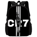 pcs set Football CR7 Star Child School Backpack with Lunch Bags Pencil Bags School Bags for R-Ronaldos Boys Girls Best Gift - M & M Global