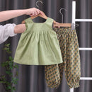 2023 Summer Brother Sister Outfits Boy Kid Flower Casual Shirt+Shorts 2pcs Girl Flower set - M & M Global