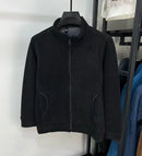 Men's Fleece Hoodie Autumn Winter Thicken Standing Collar Zipper Cardigan Jacket Simple Fashion Street Warm Outerwear Tops