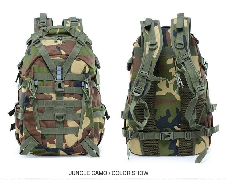 40L Tactical Backpack for Men Camping Hiking Backpacks Reflective Outdoor Travel Bags Survival Molle Climbing Rucksack Bag - M & M Global