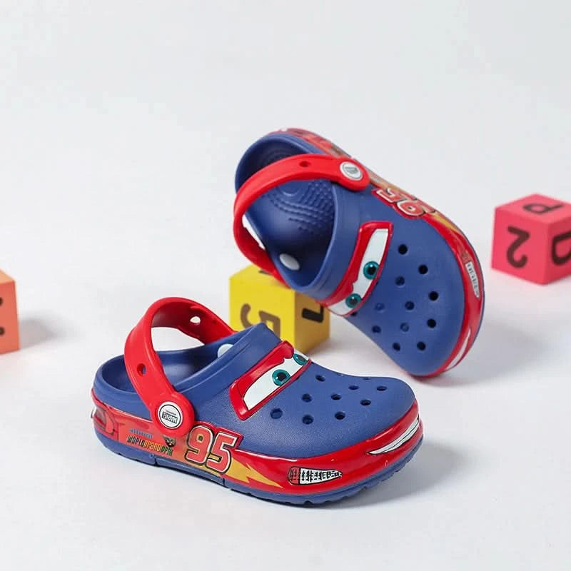 New Cars Lightning Mcqueen Shoes Children'S Slippers Boy Girl Anti Slip Anti Odor Beach Sandals Birthday Gift - M & M Global