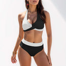 Sexy Printrd Bikini 2024 Swimsuit For Women Push Up Halter Neck Bikini Set High Waist Brazilian Bathing Suit Female Beach Wear - M & M Global