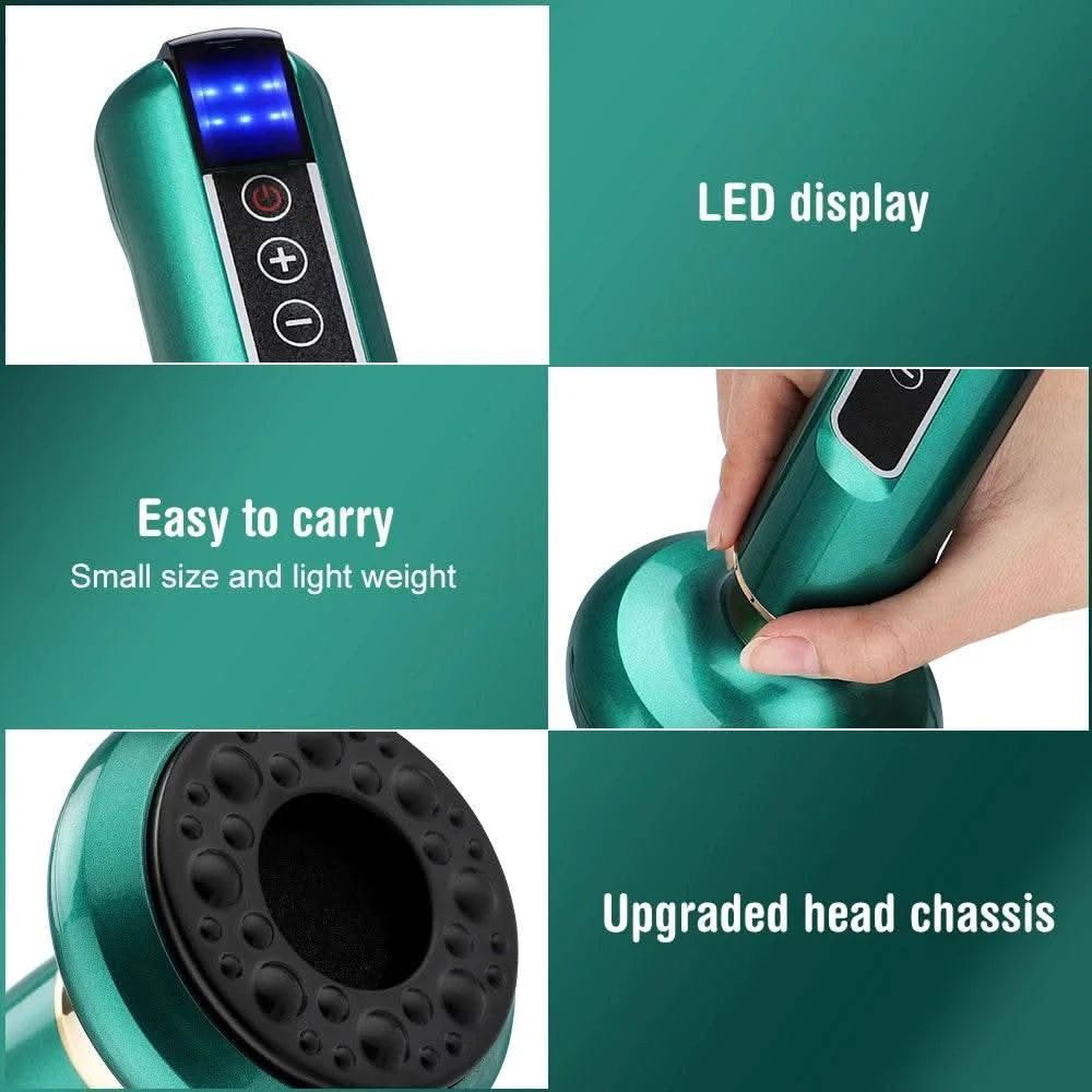 Chinese Electric Suction Vacuum Cupping Anti Cellulite Beauty Massager Glass Jars Anti Cellulite Cupping Vacuum Slimming Guasha - M & M Global