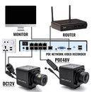WGWK 4K CMOS POE Digital Live Stream Camera 3/4/5/8MP HD Security Protection Webcam Industrial 2.1/5-100mm Manual Varifocal Lens - M & M Global