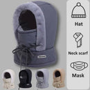 Cold Weather Thermal Balaclava Scarf Winter Windproof Hood Hat Plush Neck Warmer Ski Face Mask for Outdoor Activities
