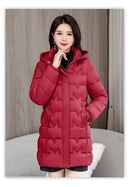 2024 New Winter Hooded Jacket Women Korean Parkas Loose Down Cotton Coats Overcoat Female Casual Thick Warm Windproof Outerwear