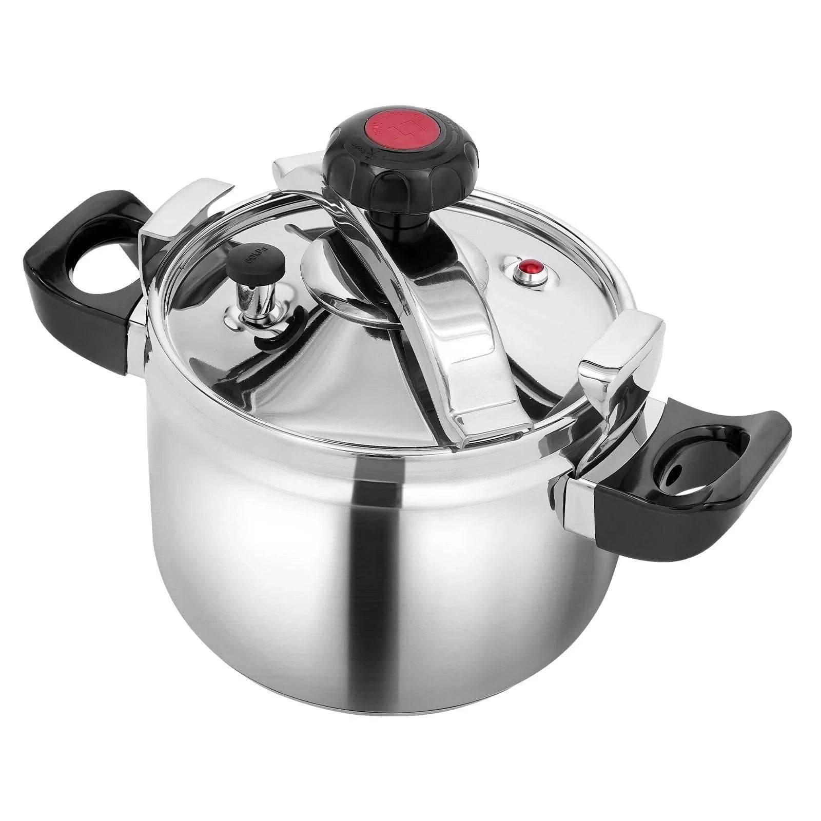 201 Stainless Steel 5-Liter Household Food Grade Explosion-Proof Pressure Cooker with Large Capacity - M & M Global