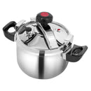 201 Stainless Steel 5-Liter Household Food Grade Explosion-Proof Pressure Cooker with Large Capacity - M & M Global