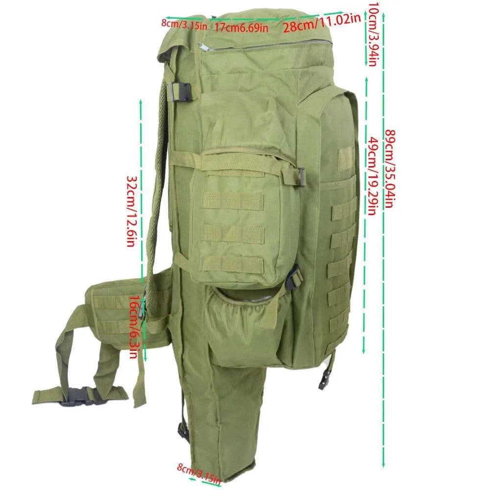 75 liters large capacity combination large backpack multi-functional outdoor sports cycling shoulder recreational hiking tactica - M & M Global