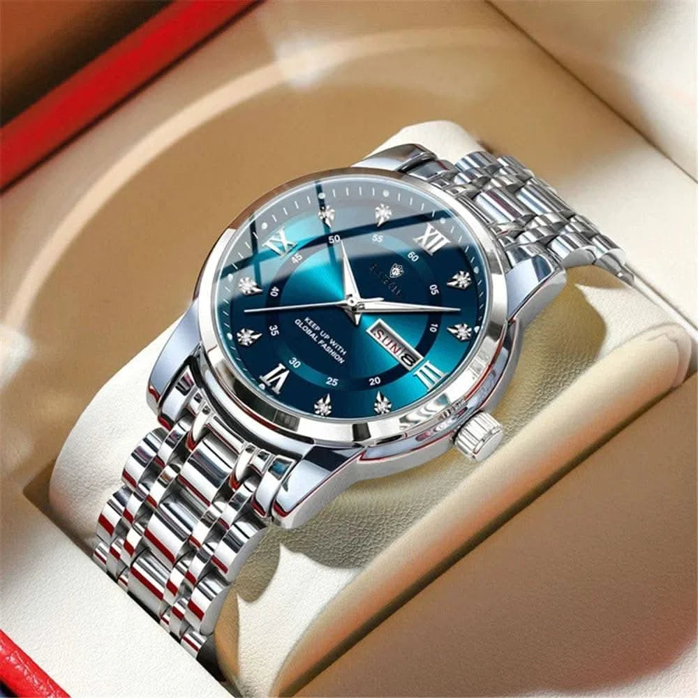 Casual Business Movement Fashion Quartz Wristwatches Gold Diamond Clock Men Luxury Watch Automatic Watches Mens Gifts Relojes - M & M Global