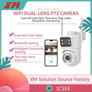6MP WiFi Camera PTZ Dual Screens Auto Tracking Night Vision CCTV Surveillance Camera Outdoor 4MP Security IP Camera icsee - M & M Global