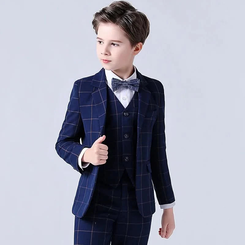 Children Boys Wedding Suit Spring Autumn 1-14 Years Teenager Kids Suits Outfits Set Formal Elegant Suits For Children - M & M Global