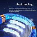 Cooling system with text on rapid cooling and technology


