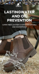 Anti-smash and anti-puncture work shoes high top four seasons safety shoes