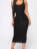 New 2026 Sleeveless Full Length Wrapped Women's Dresses Elegant Casual Dresses