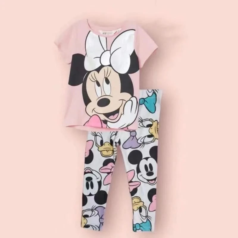 Cute Baby Girls Kids Clothing Disney Minnie Girls Clothes Sets Baby Clothes Set 0-10year Years Old - M & M Global
