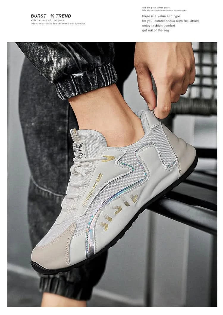 Men's lightweight,breathable,elastic and casual sports shoes are wear-resistant and non slip,suitable for daily outdoor run - M & M Global
