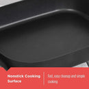 Electric Skillet, Variable Temperature Control, Nonstick Cooking Surface, Dishwasher Safe, Tempered Glass Lid, 12"x15" - M & M Global