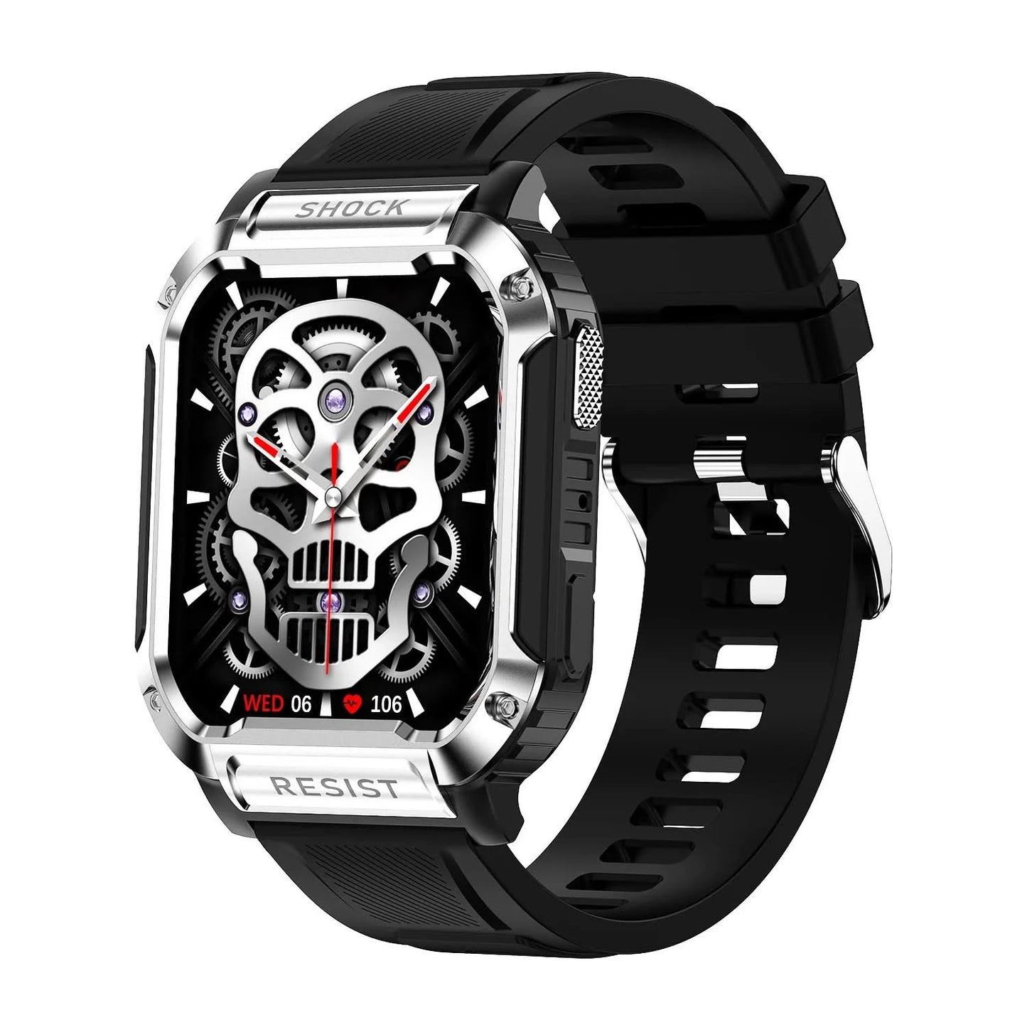 Smart watch with full touch screen, call, message reminder and other functions, compatible with iPhone/Android phones