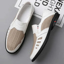 Business Leather Shoes For Men Summer British Style Hight Quality Casual White Leather Shoes Male Slip On Men Loafer Comfortable - M & M Global