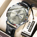 POEDAGAR Top Luxury Watch For Men Military Waterproof Luminous Date Week Man Wristwatch Leather Men's Quartz Watches Sport Reloj - M & M Global
