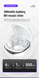 Lenovo LP75 Sports Wireless Earphones with Mics,Button Control, LED Power Display,Hifi Stereo Sound Bluetooth 5.3 TWS Headphones - M & M Global