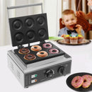 Donut Maker Machine Pancake 6Holes Double-Sided Heating Electric Doughnut Commercial Stainless Steel Non-Stick Waffle Bake With - M & M Global