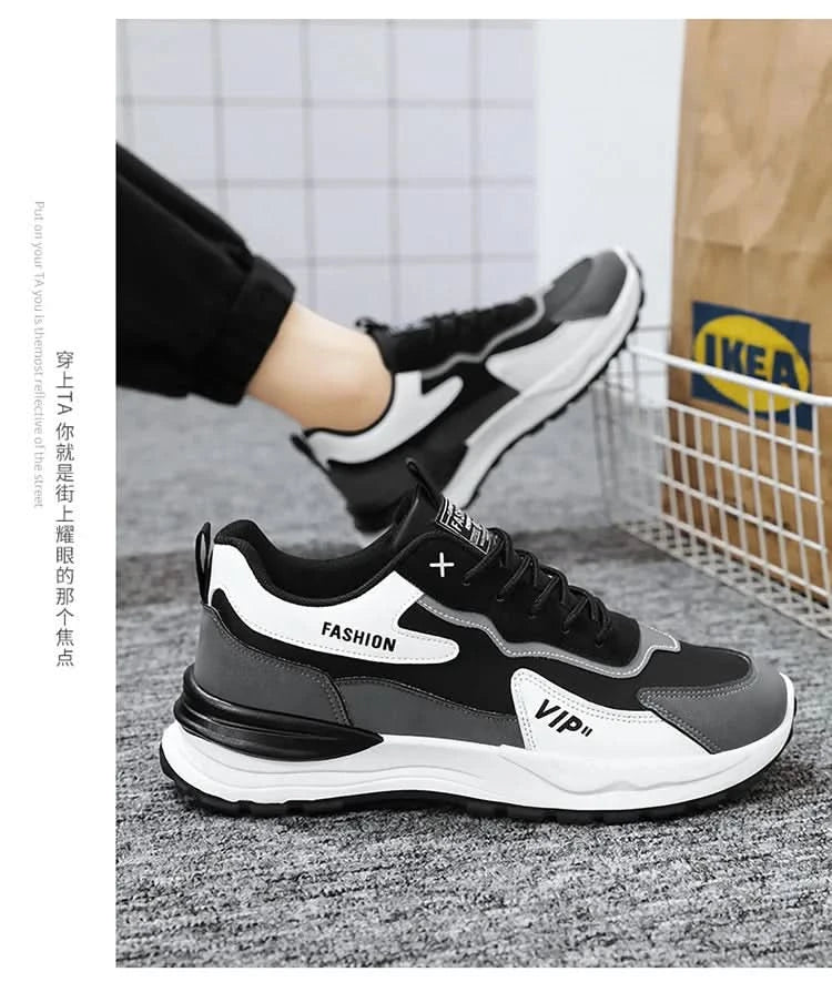 Summer men's new breathable Forrest Gump shoes men's sports shoes Korean version versatile thick sole casual running dad shoes - M & M Global