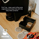 Coffee Machine Compatible with Senseo Pods, Fast Brewing Rich Flavor Extraction Space Saving Sleek Modern Barista Quality Taste, - M & M Global