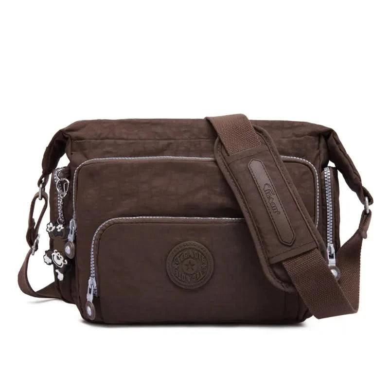 High Quality A4 Men Women Shoulder Messenger Bag Cross Body Large Capacity Purse Waterproof Lightweight Blue Purple Red M1304 - M & M Global