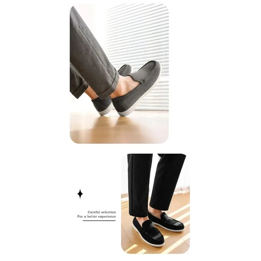 Men Comfortable Flats Breathable Casual Shoes Men's Slip On Shoes Driving Footwear chaussure hommes Summer Lazy Loafers Shoes - M & M Global