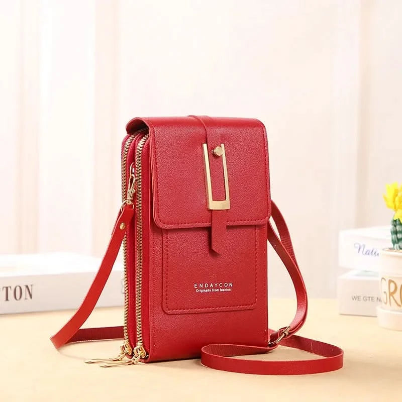 Touch Screen Cell Phone Messenger Bags Women Purse and Handbag Mini Shoulder Bag Pink Small Hand Bag Crossbody for Women  bolsos - M & M Global