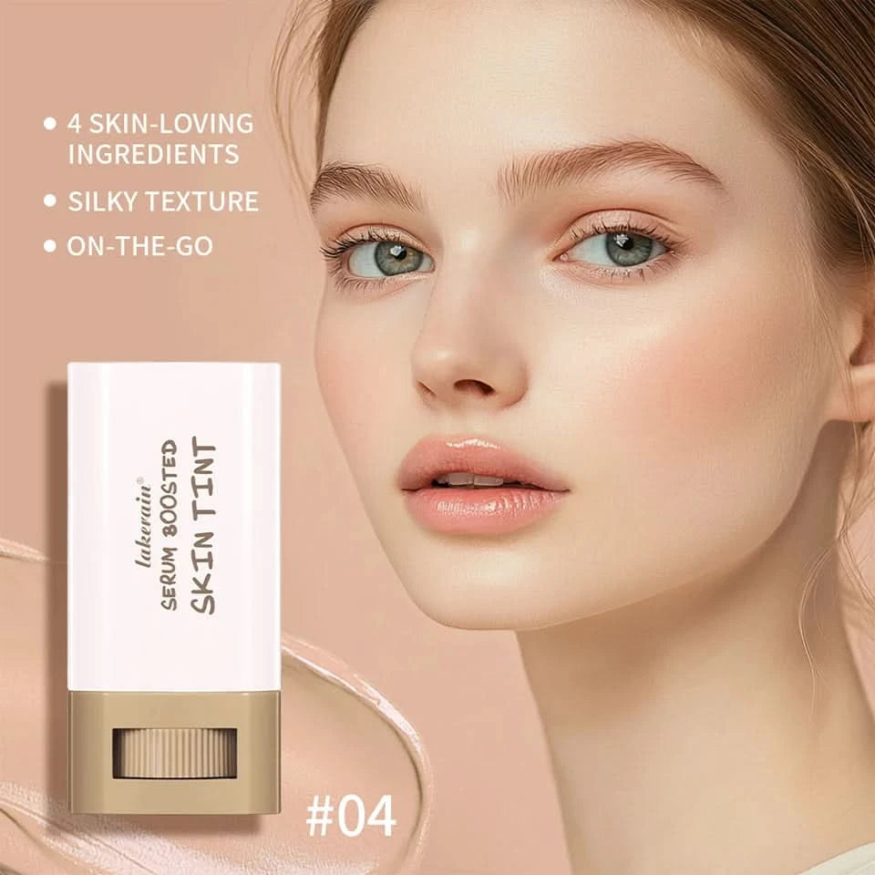 Stick Foundation Balm Serum Boosted Skin Tint Foundation Stick Smooth Plumper Hight Coverage Travel Bronze Foundation Stick Make - M & M Global