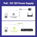 Sannce 4K POE Camera H.265 Human Detection Smart Tracking Full color Onvif 8MP IP Security Camera Protect For Video Surveillance