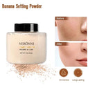 Banana Shaped Loose Powder Cosmetic Can Reduce Pores&Fine Lines,Long-lasting Matte Effect Facial Makeup Powder Make Up for women - M & M Global
