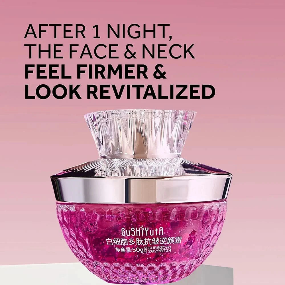Multi Action Face & Neck Skin Tightening White Blood Cell Peptide Anti Aging Face Cream Skin Firming Night Cream Wrinkle Repair - M & M Global