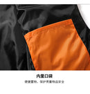 Men's Vest Jacket Autumn Winter Parkas Oversize Stand Collar Zipper Pockets Orange Windbreaker Waistcoat Plus Size Same
