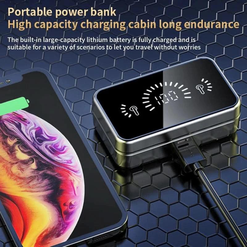 GREATWALL Wireless Earbuds Wireless Earphone Wireless Running With Cancelling Mic Earphones Deep Bass Sports Ear Buds For IOS/An
