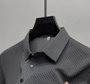 High end customized summer new best-selling Paul embroidery ice silk short sleeved men's business casual comfortable POLO shirt